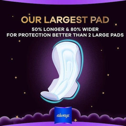 Always DreamZzz Clean & Dry Maxi Thick Night Heavy Pads with Wings, 7 Pieces - Makkah Pharmacy