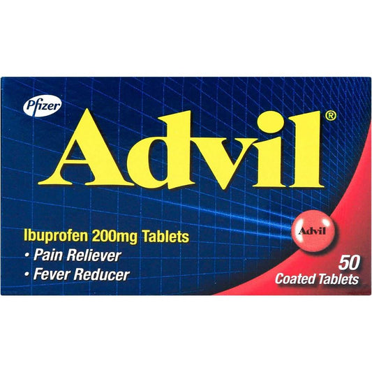 Advil Ibuprofen 200 mg - 50 Coated Tablets
