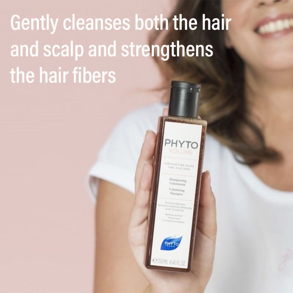 Phyto Paris Volumizing Shampoo with Bamboo, Yarrow & Tormentil Extraction for Fine & Flat Hair, 250ml