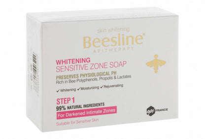 Beesline Apitherapy Hypoallergenic Skin Whitening Sensitive Zone Soap for Dark & Unexposed Body Areas, 110g - Makkah Pharmacy