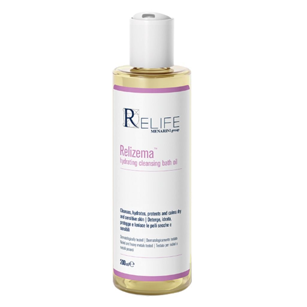 Relife Relizema Hydrating, Protecting & Cleansing Bath Oil for Dry & Sensitive Skin, 100ml - Makkah Pharmacy
