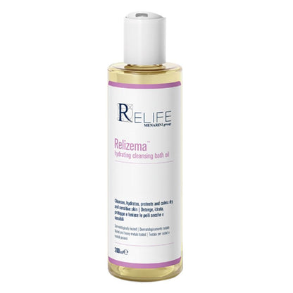 Relife Relizema Hydrating, Protecting & Cleansing Bath Oil for Dry & Sensitive Skin, 100ml - Makkah Pharmacy