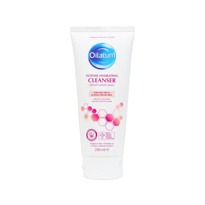 Oilatum Intense Hydrating Face & Body Cleanser for Very Dry & Eczema-Prone Skin, 200ml - Makkah Pharmacy