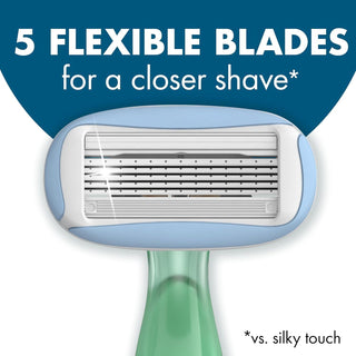 Bic Soleil Escape 5-Blade Jasmine & Eucalyptus Scented Womens Razor, 2 Pieces - Makkah Pharmacy
