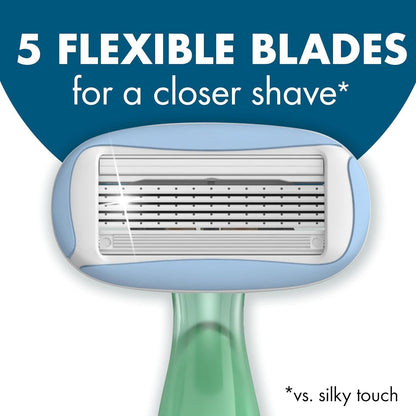 Bic Soleil Escape 5-Blade Jasmine & Eucalyptus Scented Women's Razor, 2 Pieces - Makkah Pharmacy