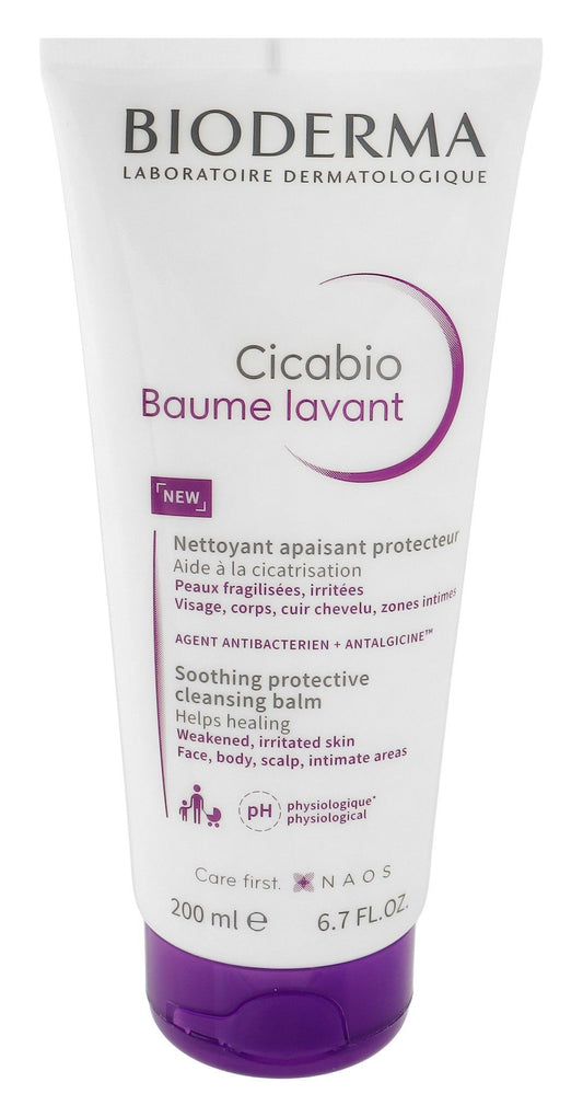 Bioderma Cicabio Soothing, Protecting & Cleansing Face & Body Balm for Weakened, Irritated Skin & Intimate Areas, 200ml - Makkah Pharmacy