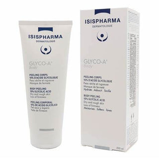 Isispharma 10% Glycolic Acid Body Peeling Cream for Dry & Rough Skin, 200ml - Makkah Pharmacy