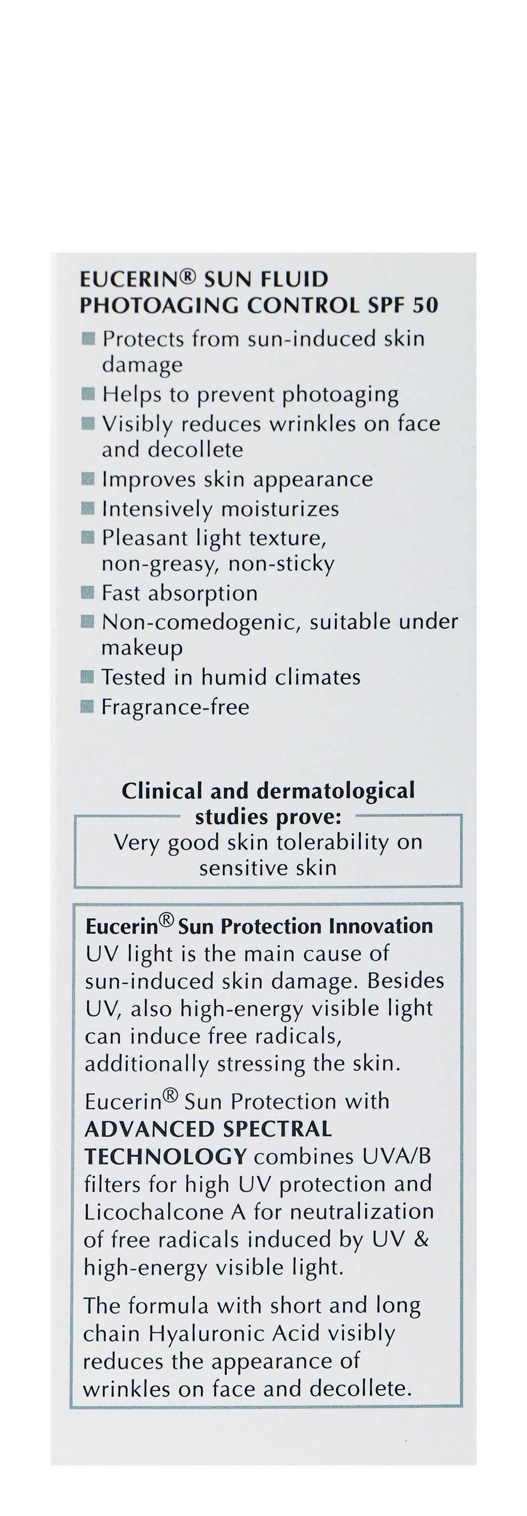 Eucerin Anti-Aging Sunscreen for All Skin Types SPF50, 50ml - Makkah Pharmacy