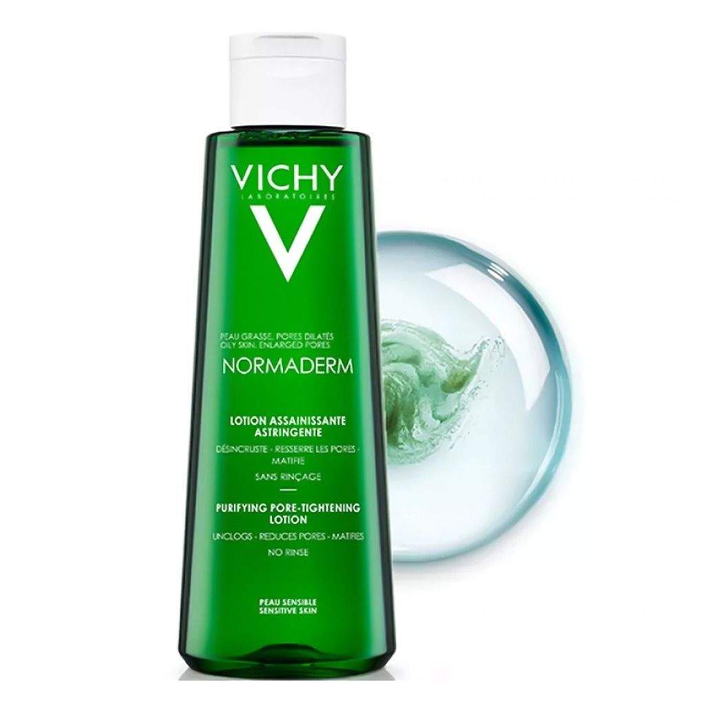 Vichy Normaderm Pore Tightening Toner for Oily/Acne Skin with Salicylic and Glycolic Ccid, 200ml - Makkah Pharmacy