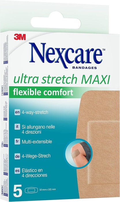 Nexcare Ultra Stretch Maxi Plasters, 10 Pieces - Makkah Pharmacy