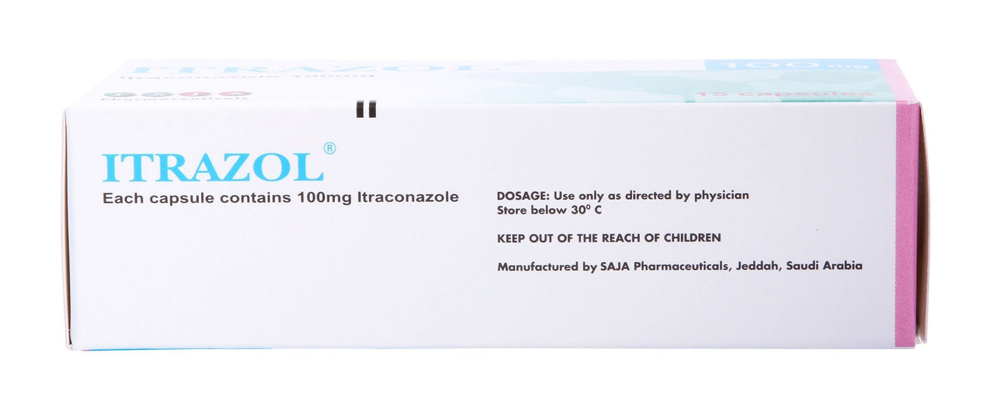 Itrazol 100mg Itraconazole, 15 Capsules