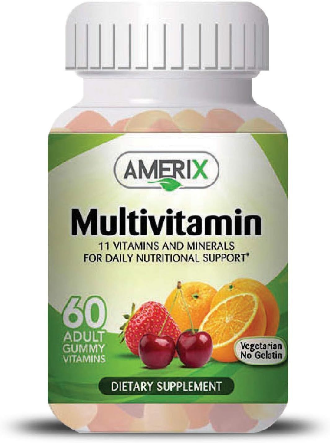 Amerix Multivitamin & Mineral Gummy Supplements Fruit Flavor, 60 Pieces - Makkah Pharmacy