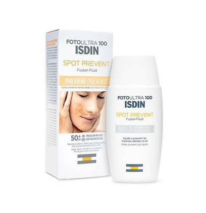 Isdin FotoUltra 100 Spot Prevent Facial Sunscreen Fusion Fluid SPF50+, 50ml - Makkah Pharmacy
