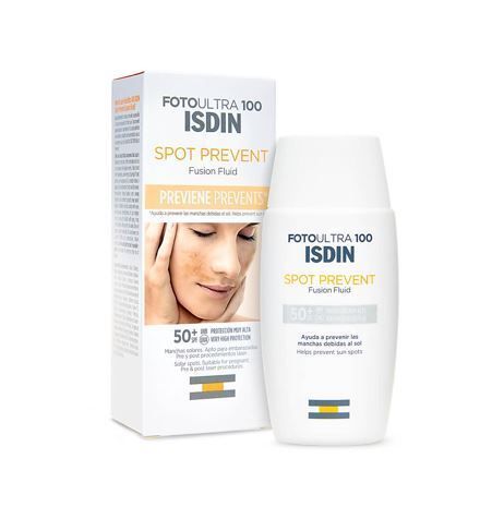 Isdin FotoUltra 100 Spot Prevent Facial Sunscreen Fusion Fluid SPF50+, 50ml - Makkah Pharmacy