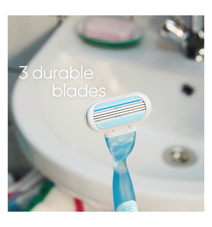 Gillette Venus 3 Blade Razor with 2 Replacement Blades for Women, 1 Pack