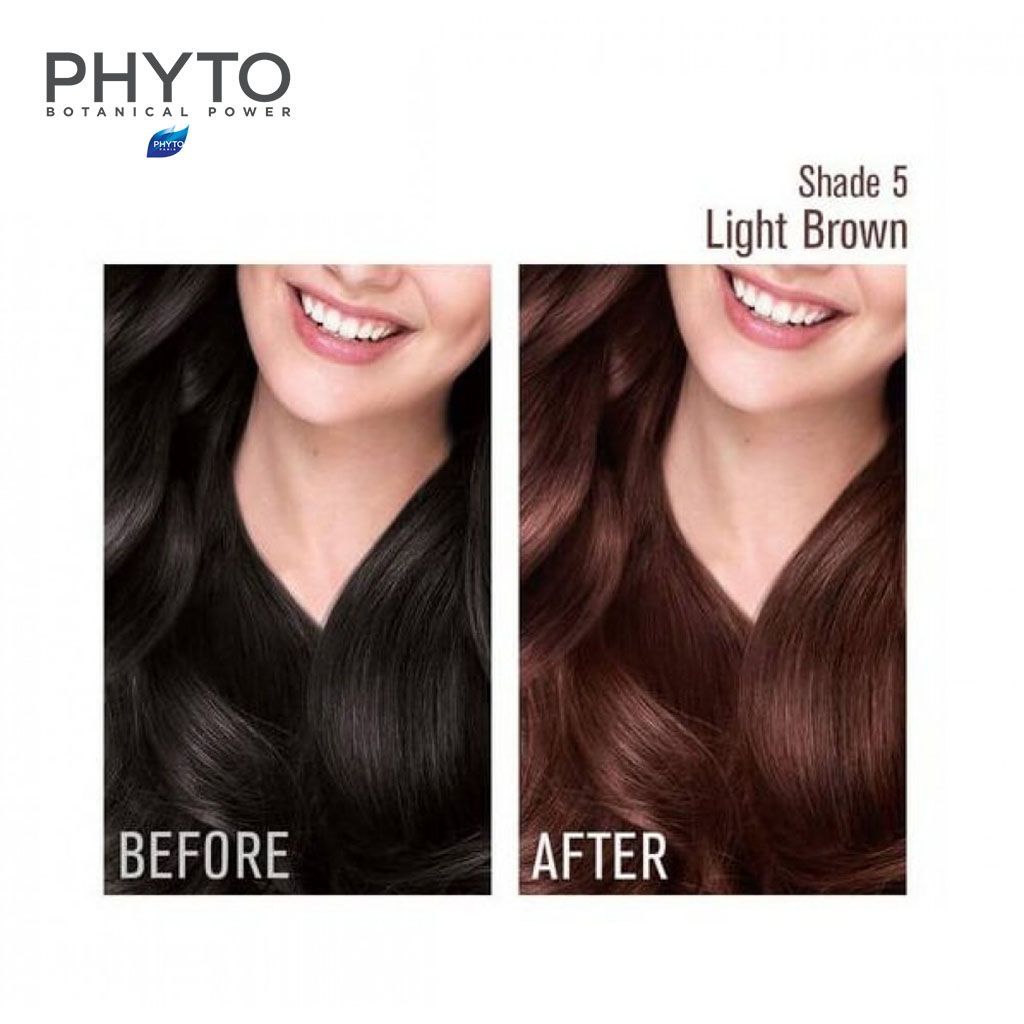 Phyto Paris Permanent Hair Color with Botanical Pigments Light Brown 5, 1 Pack