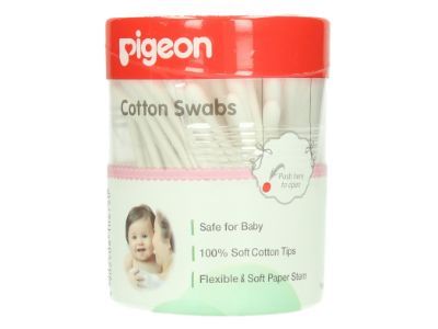 Pigeon Baby Cotton Swabs (0+ Months), 100 Pieces