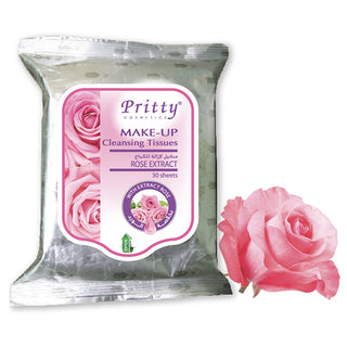PRITTY 3130053 MAKE-UP ROSE TISUE 30S - Makkah Pharmacy