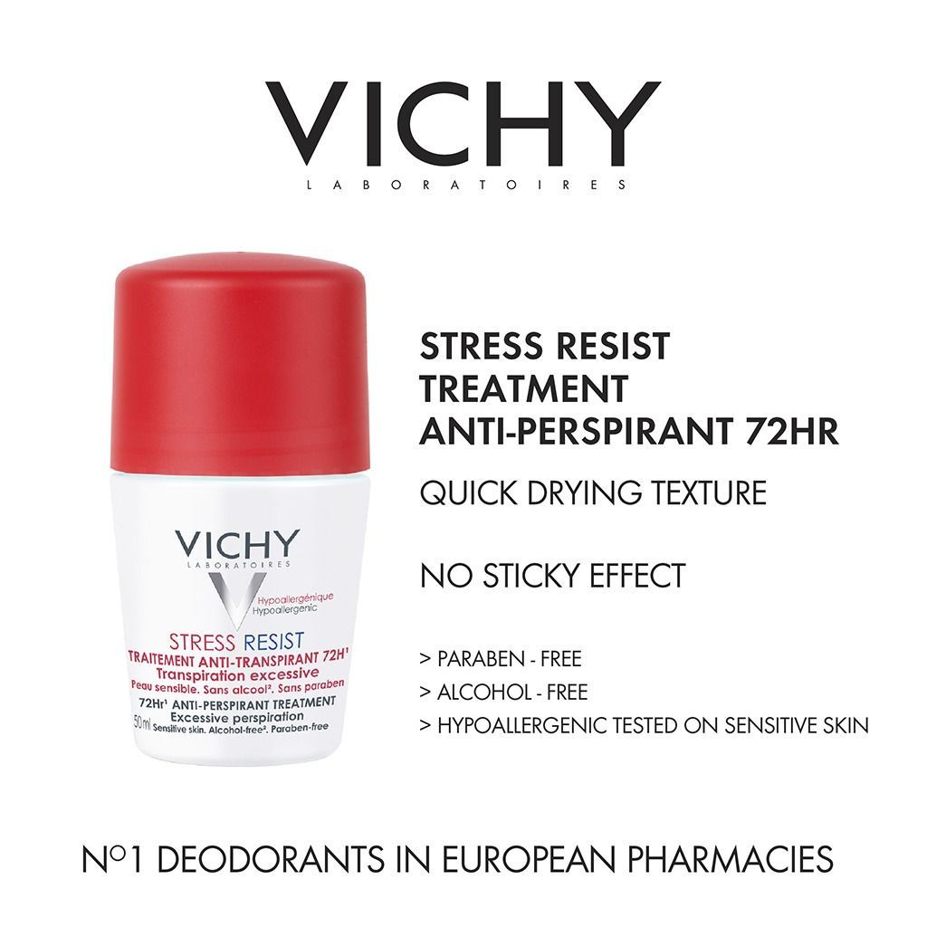 Vichy Deo 72H Stress Resist 50 ML - Makkah Pharmacy