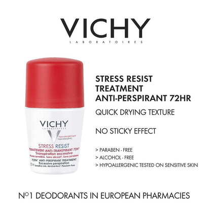 Vichy Deo 72H Stress Resist 50 ML - Makkah Pharmacy