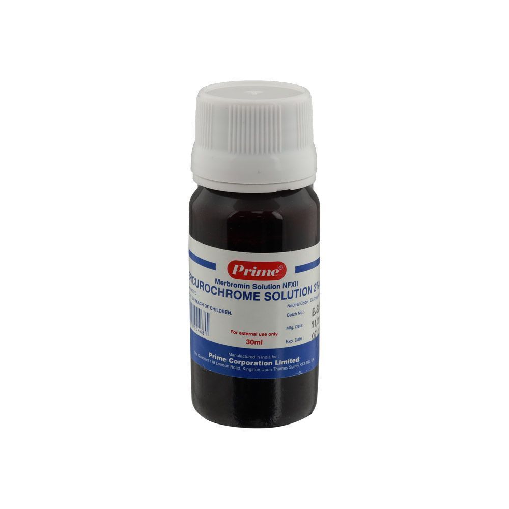 Prime Mercurochrome Solution 30ml - Makkah Pharmacy