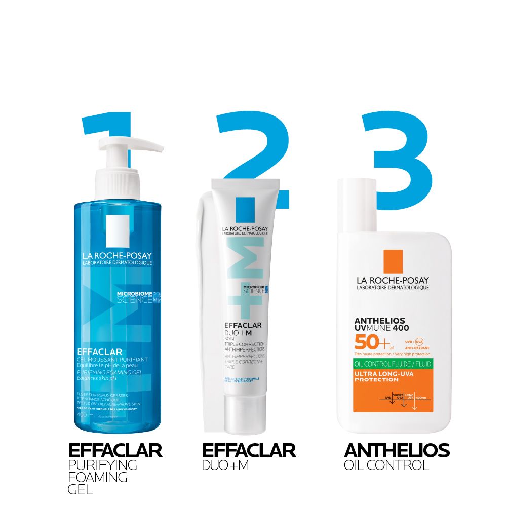 La Roche-Posay Effaclar Duo Plus M Anti-Imperfections Triple Corrective Face Gel Cream, 40ml - Makkah Pharmacy