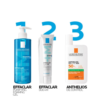La Roche-Posay Effaclar Duo Plus M Anti-Imperfections Triple Corrective Face Gel Cream, 40ml - Makkah Pharmacy