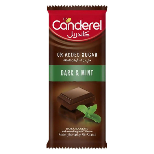 Canderel Dark And Mint Chocolate 100g