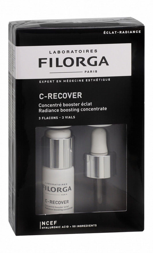 Filorga C-Recover Radiance Boosting Concentrate with Hyaluronic Acid, 3x10ml - Makkah Pharmacy