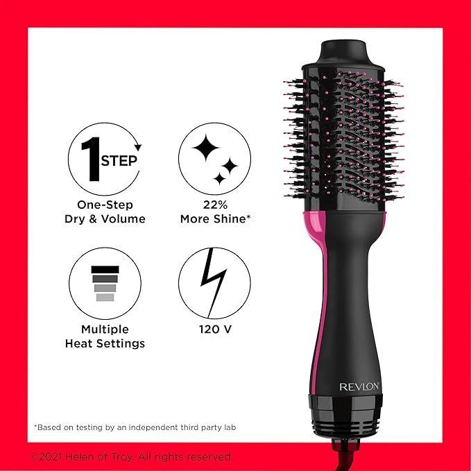 Revlon RVDR5222 One Step Volumiser Hair Dryer and Styler - Black - Makkah Pharmacy