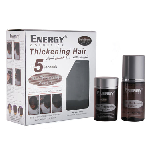 Energy Dark Brown Hair Thickening System Kit