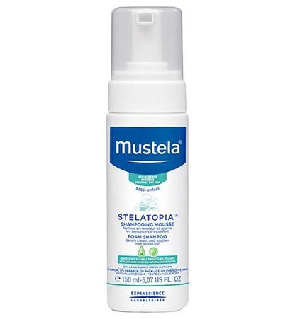 Mustela Stelatopia Foam Shampoo 150ml - Makkah Pharmacy