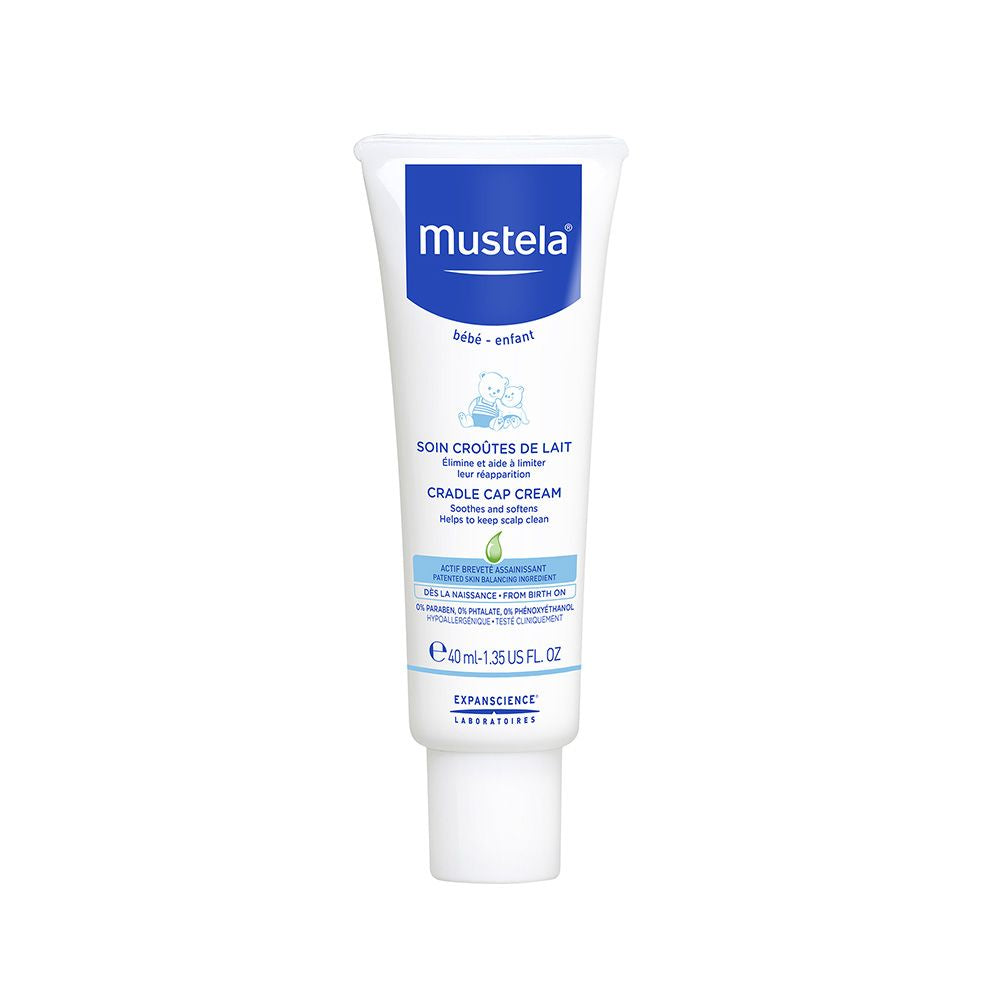 Mustela Cradle Cap Moisturizing & Softening Scalp Cream for Babies (0+ Months), 40ml - Makkah Pharmacy