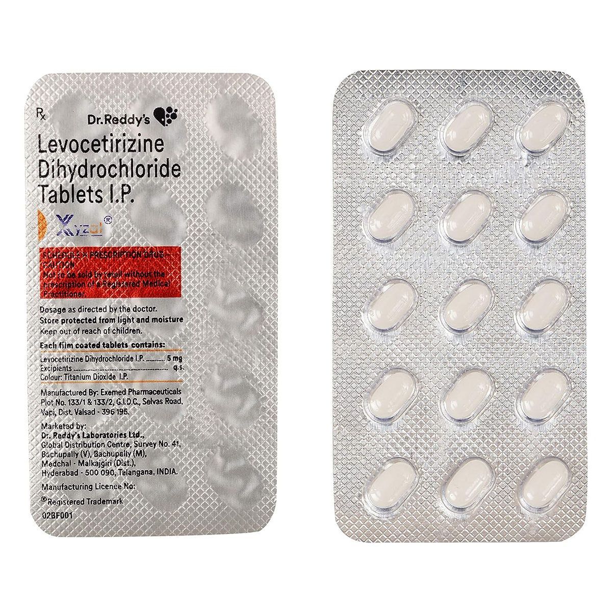 Xyzal 5mg Levocetirizine Dihydrochloride 30 tablets