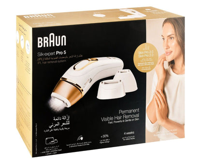 Braun Silk Expert Pro 5 Face & Body Hair Removal Device - PL5257, 1 Pack - Makkah Pharmacy