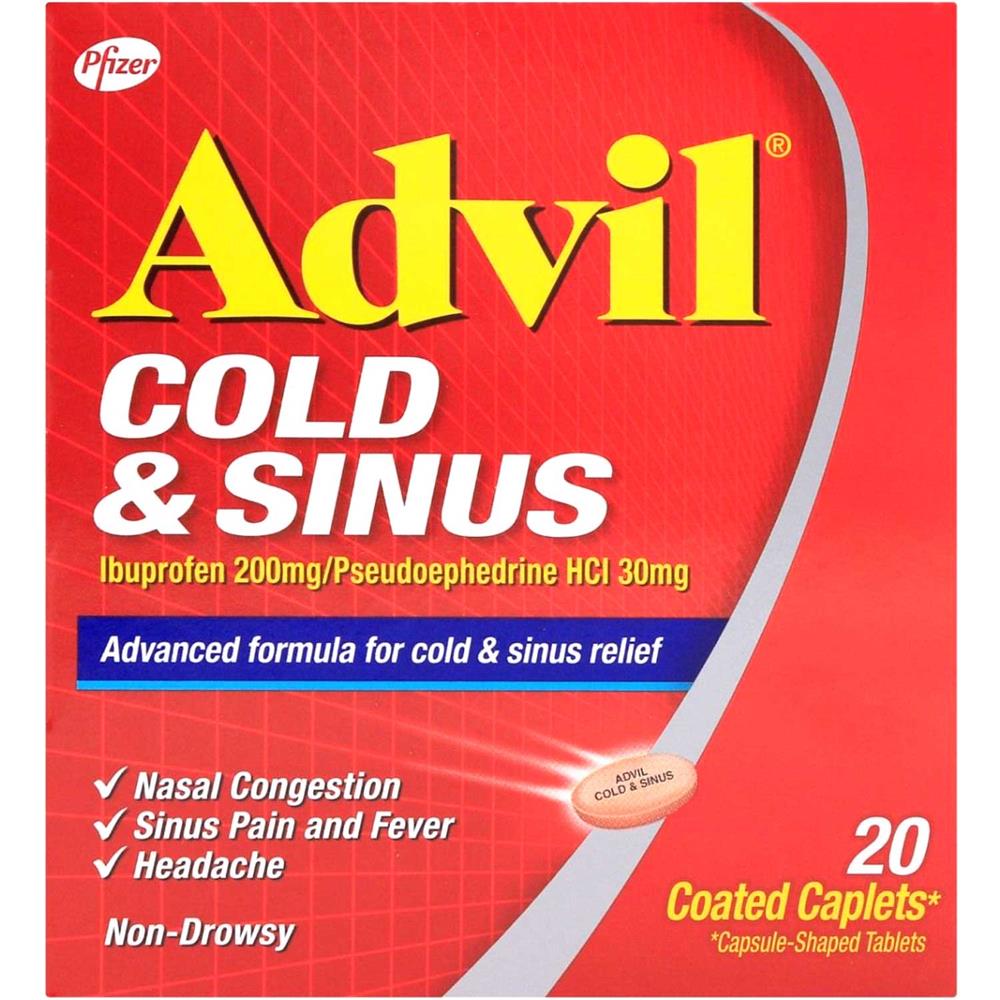 Advil Cold & Sinus Tablets 20's