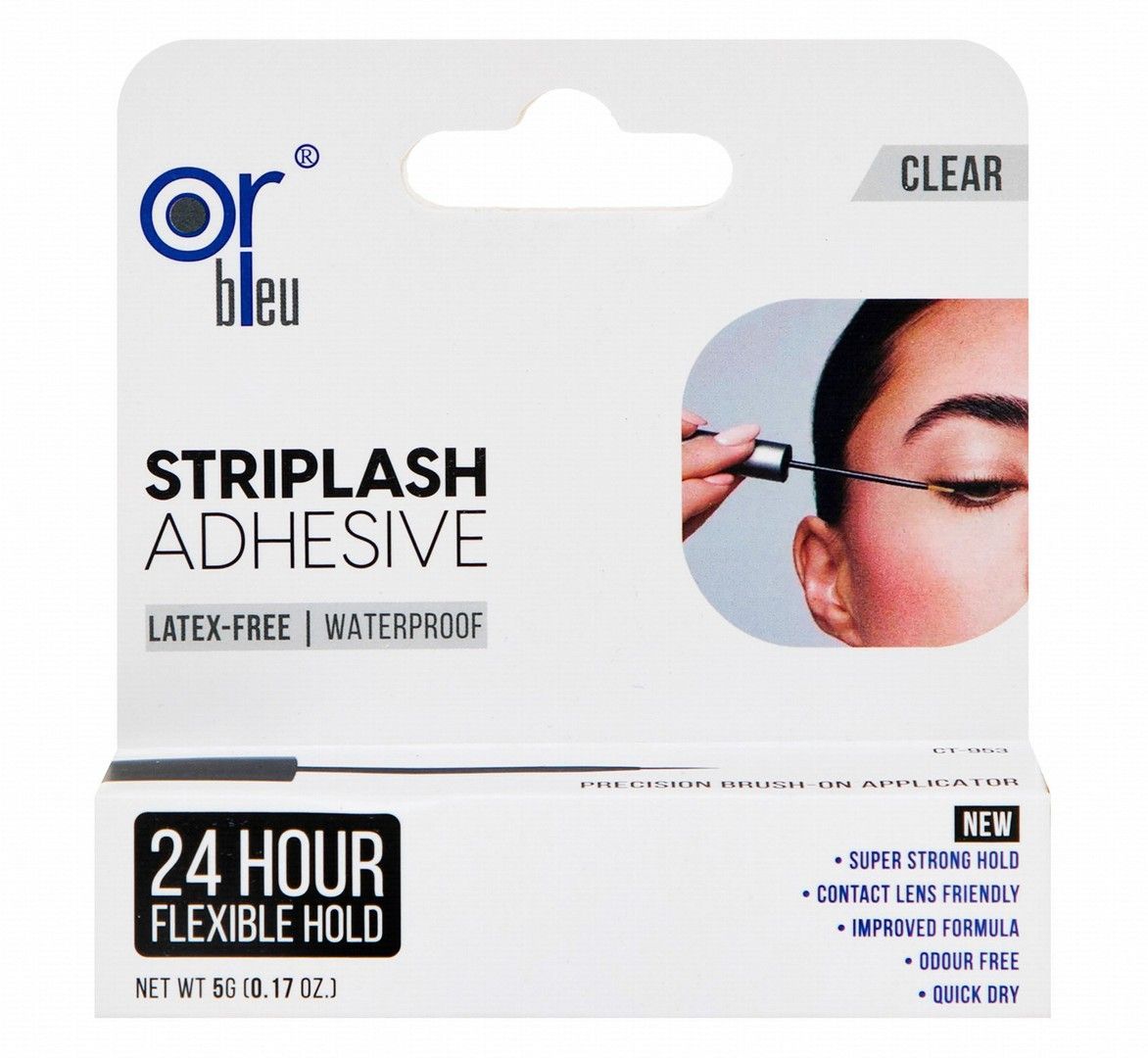 Or Bleu Striplash Waterproof Eyelash Adhesive Clear, 5g - Makkah Pharmacy