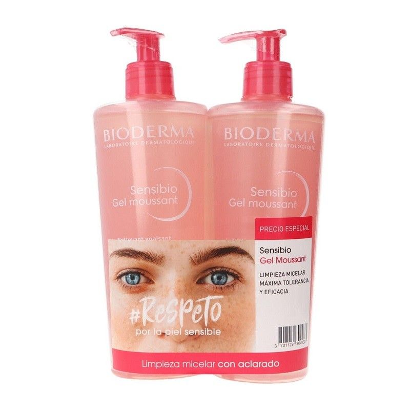 Bioderma Sensibio Gel Moussant, 2x500ml - Makkah Pharmacy