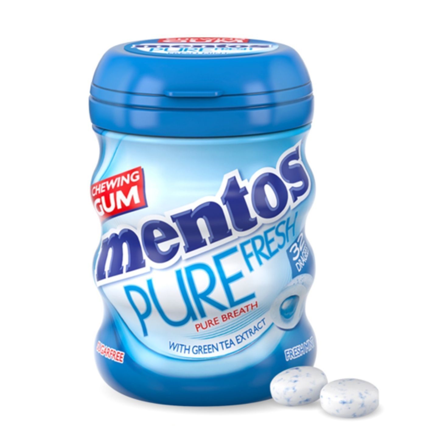 Mentos Pure Fresh Sugar Free Fresh Mint Chewing Gum, 56g - Makkah Pharmacy
