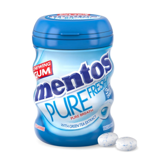 Mentos Pure Fresh Sugar Free Fresh Mint Chewing Gum, 56g - Makkah Pharmacy