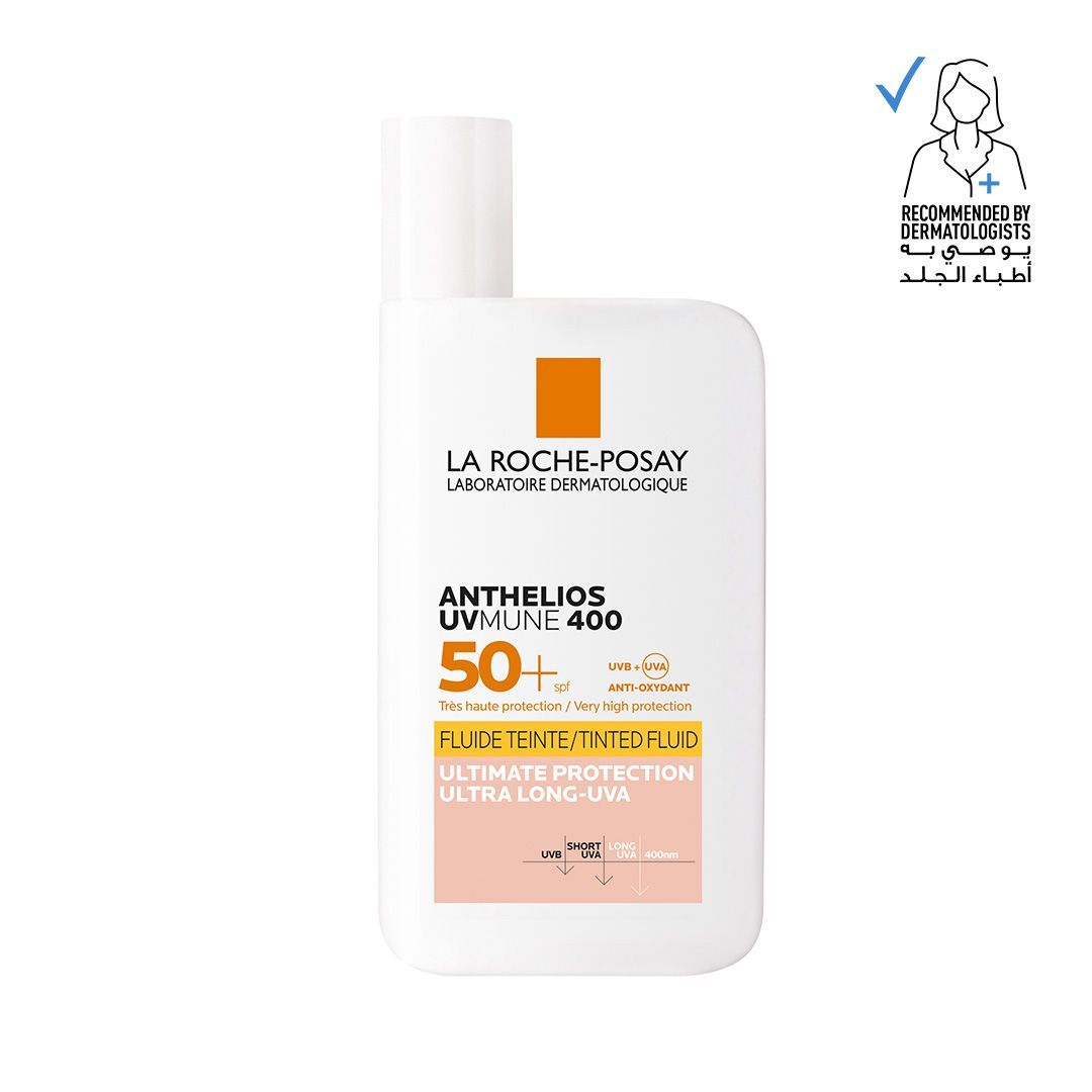 La Roche-Posay Anthelios 400 Water & Sweat Resistant Tinted Facial Sunscreen for Sensitive Skin SPF50+, 50ml - Makkah Pharmacy