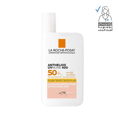 La Roche-Posay Anthelios 400 Water & Sweat Resistant Tinted Facial Sunscreen for Sensitive Skin SPF50+, 50ml - Makkah Pharmacy