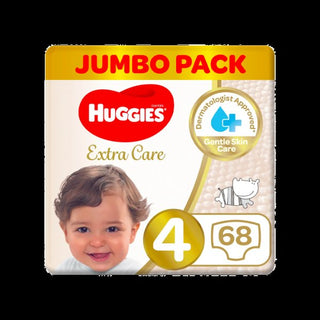 Huggies Extra Care Jumbo Pack Size 4 68s