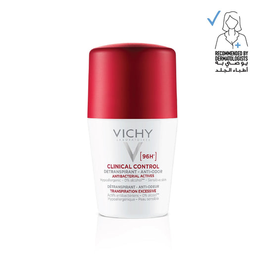 Vichy 96 Hour Clinical Control Deodorant for Women, 50ml - Makkah Pharmacy
