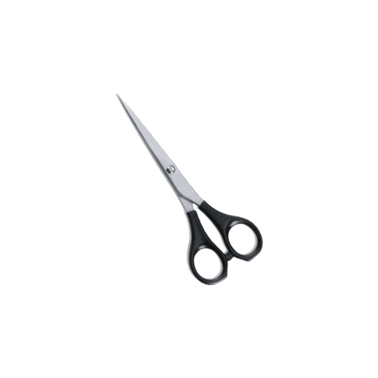 3W 01-178 Rubber Scissor 6 In Plastic Black