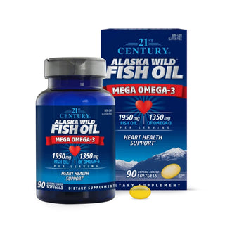 21St Century Alaska Wild Fish Oil Softgels, 90 Count