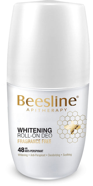 Beesline Apitherapy Fragrance Free Whitening Roll-On Deodorant, 50ml - Makkah Pharmacy