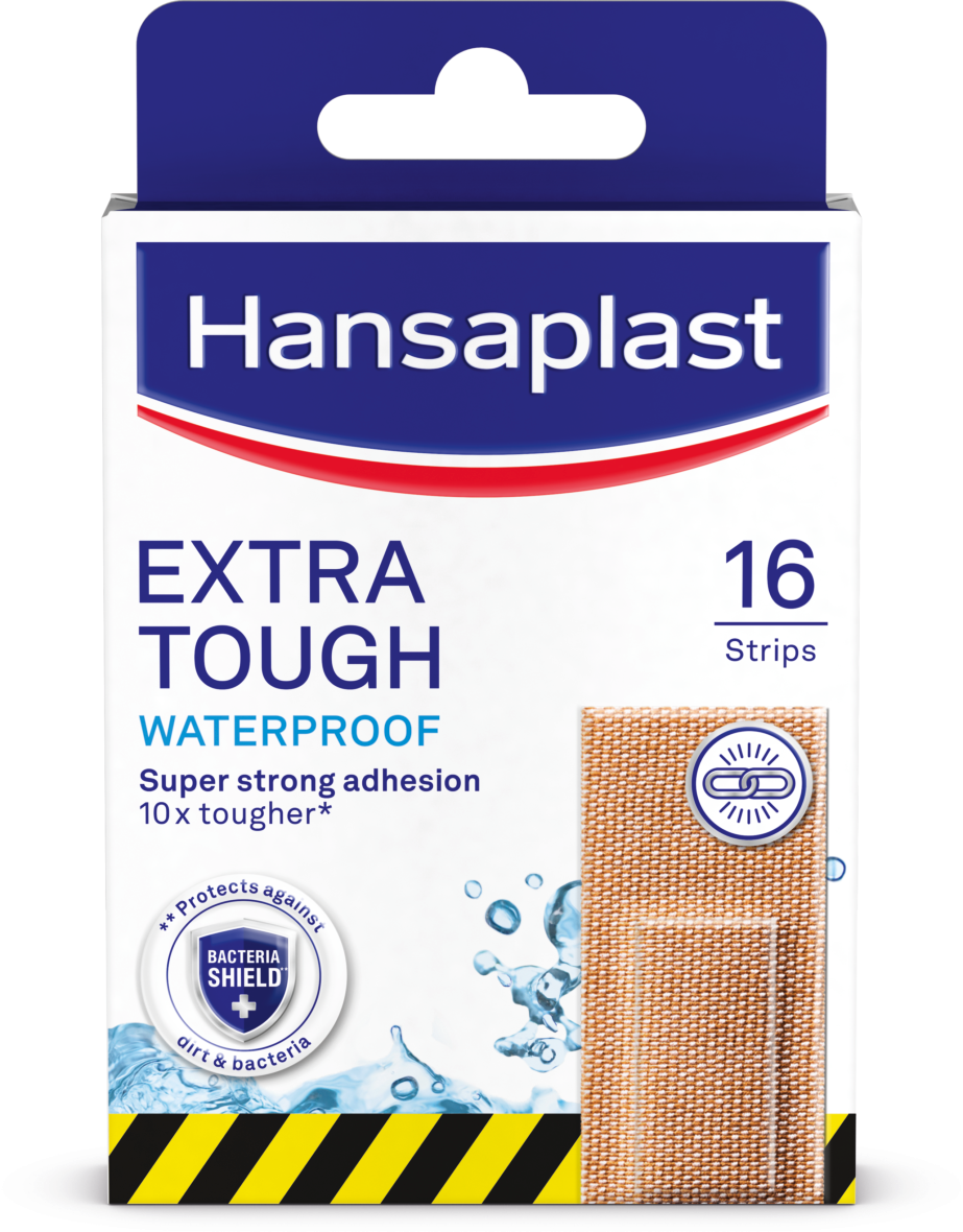 Hansaplast Extra Robust Waterproof Bandages, 16 Pieces - Makkah Pharmacy