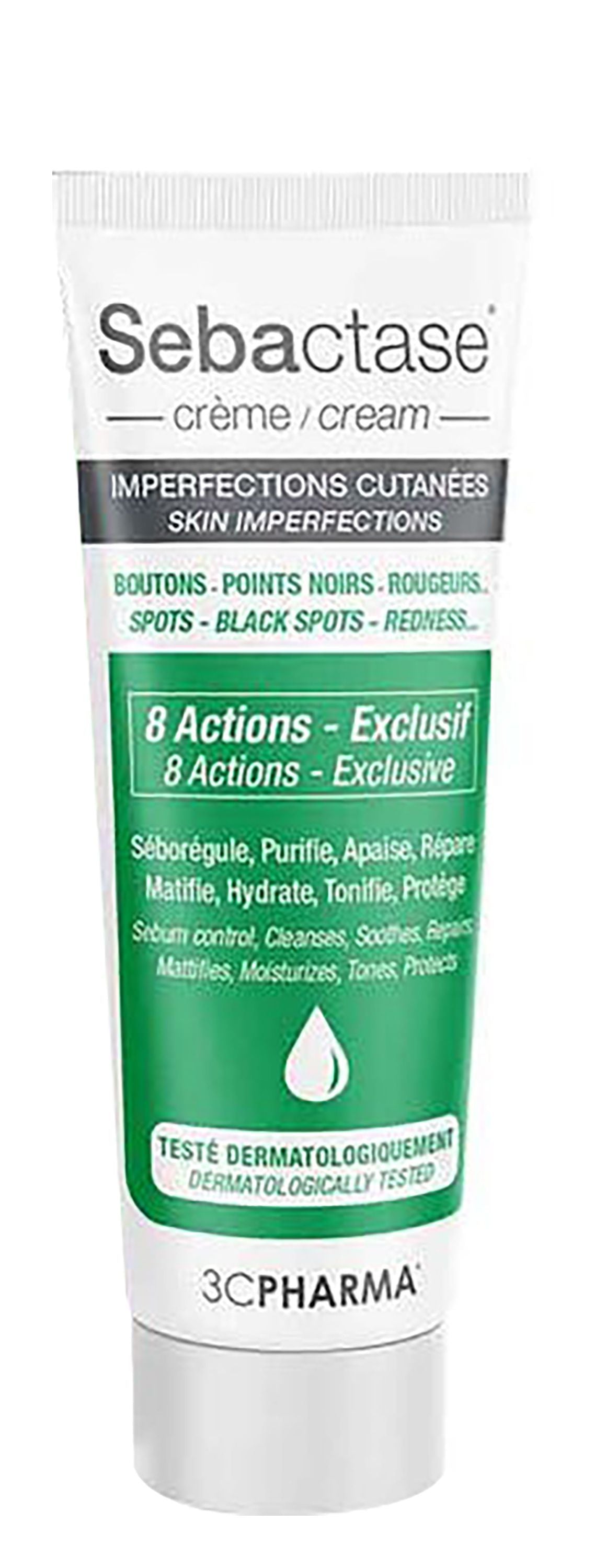 3C Pharma Sebactase Anti-Skin Imperfections  Hydrating & Anti-Black Spots Face Cream, 50ml - Makkah Pharmacy