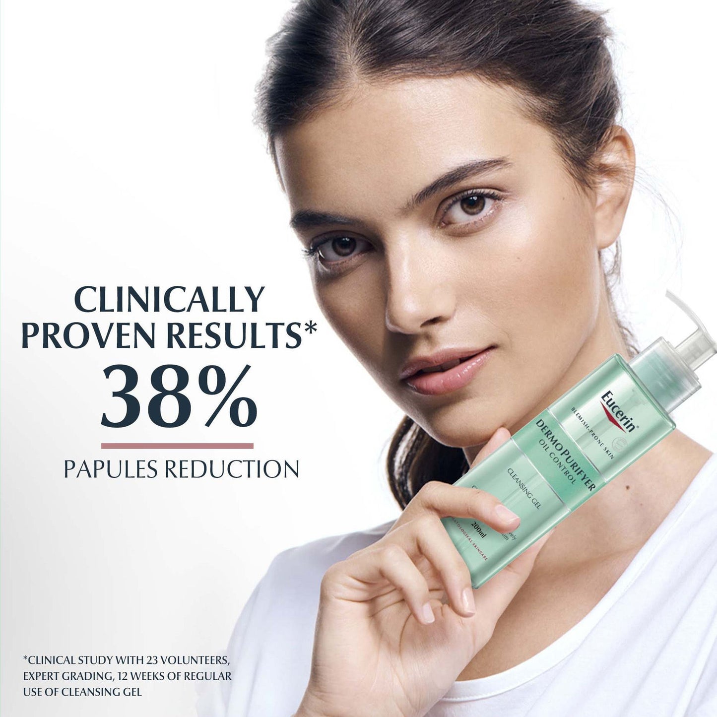 Eucerin DermoPurifyer Oil Control Facial Cleansing Gel for Blemish Prone Skin, 200ml - Makkah Pharmacy